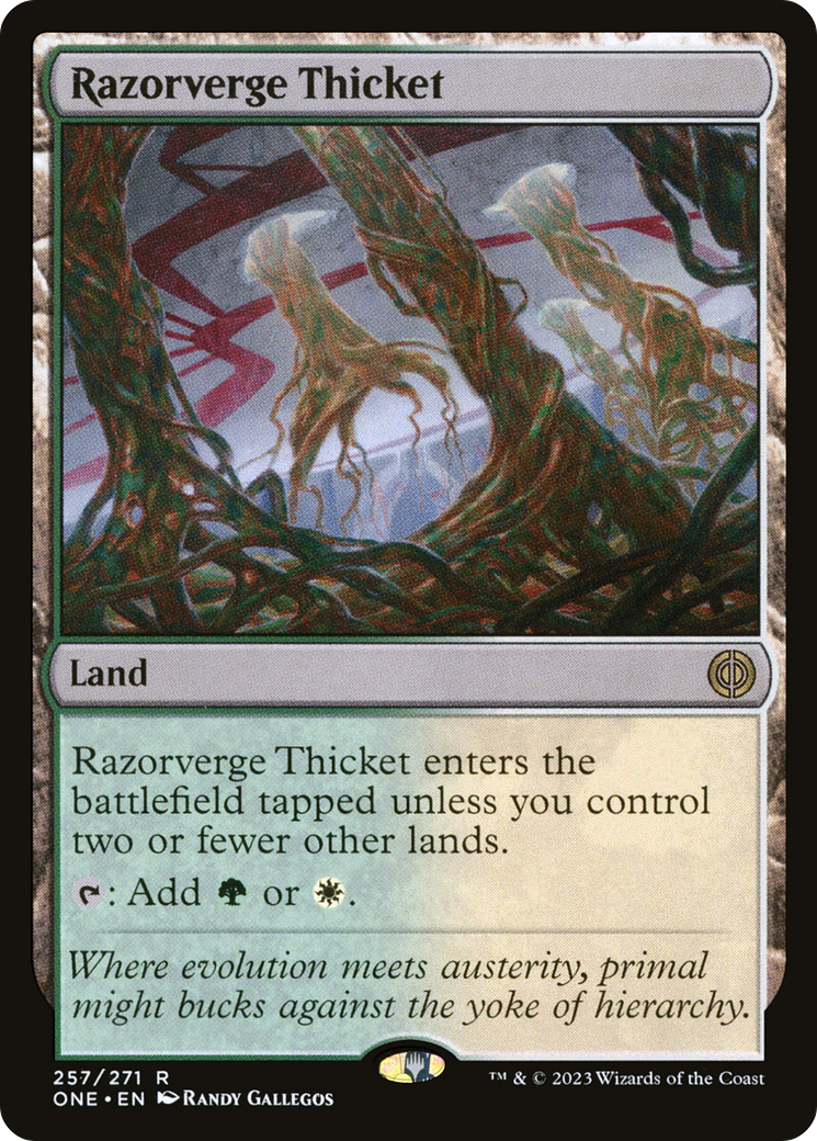 Razorverge Thicket [Phyrexia: All Will Be One] | Tabernacle Games