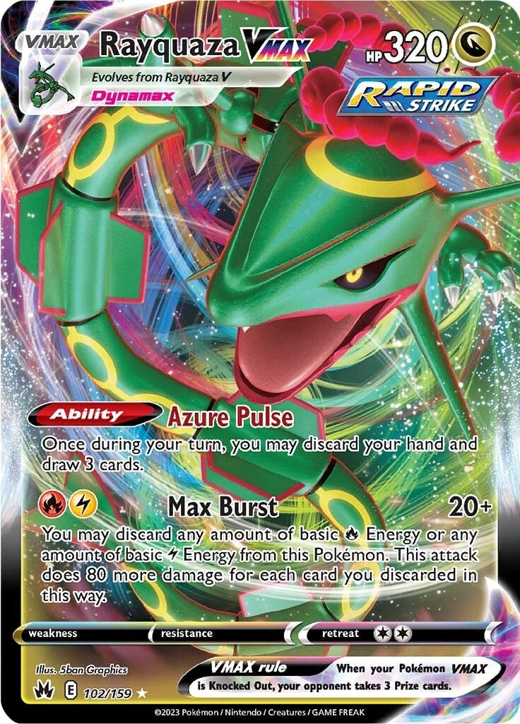 Rayquaza VMAX (102/159) (102) [Sword & Shield: Crown Zenith] | Tabernacle Games