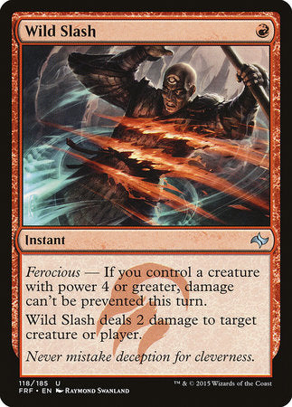 Wild Slash [Fate Reforged] | Tabernacle Games