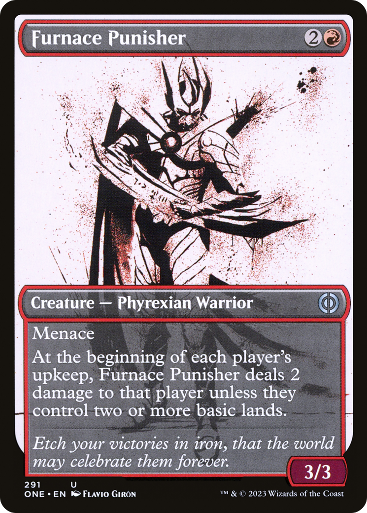 Furnace Punisher (Showcase Ichor) [Phyrexia: All Will Be One] | Tabernacle Games