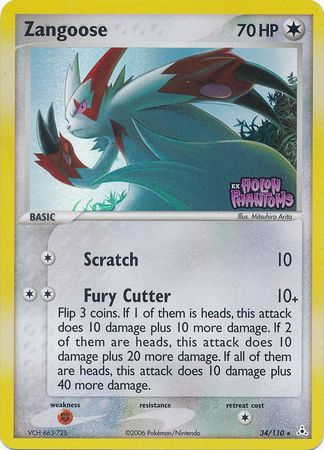 Zangoose (34/110) (Stamped) [EX: Holon Phantoms] | Tabernacle Games