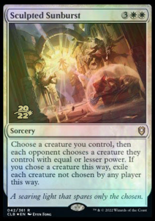 Sculpted Sunburst [Commander Legends: Battle for Baldur's Gate Prerelease Promos] | Tabernacle Games
