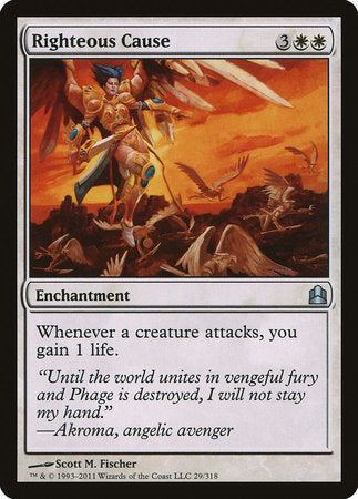 Righteous Cause [Commander 2011] | Tabernacle Games