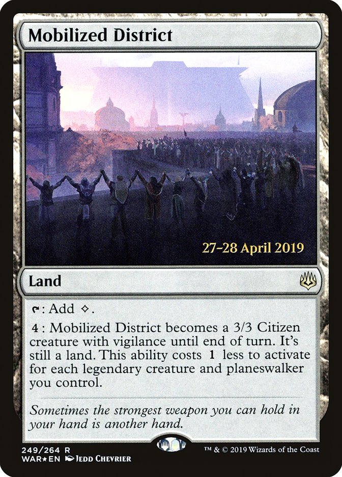 Mobilized District  [War of the Spark Prerelease Promos] | Tabernacle Games