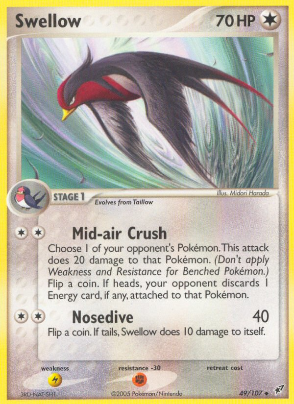 Swellow (49/107) [EX: Deoxys] | Tabernacle Games