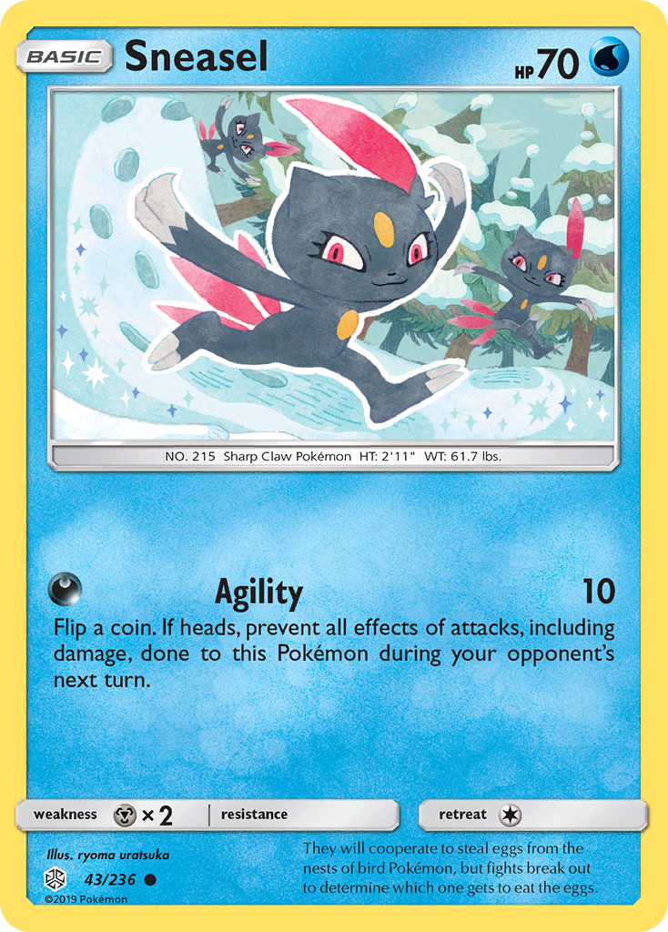 Sneasel (43/236) [Sun & Moon: Cosmic Eclipse] | Tabernacle Games