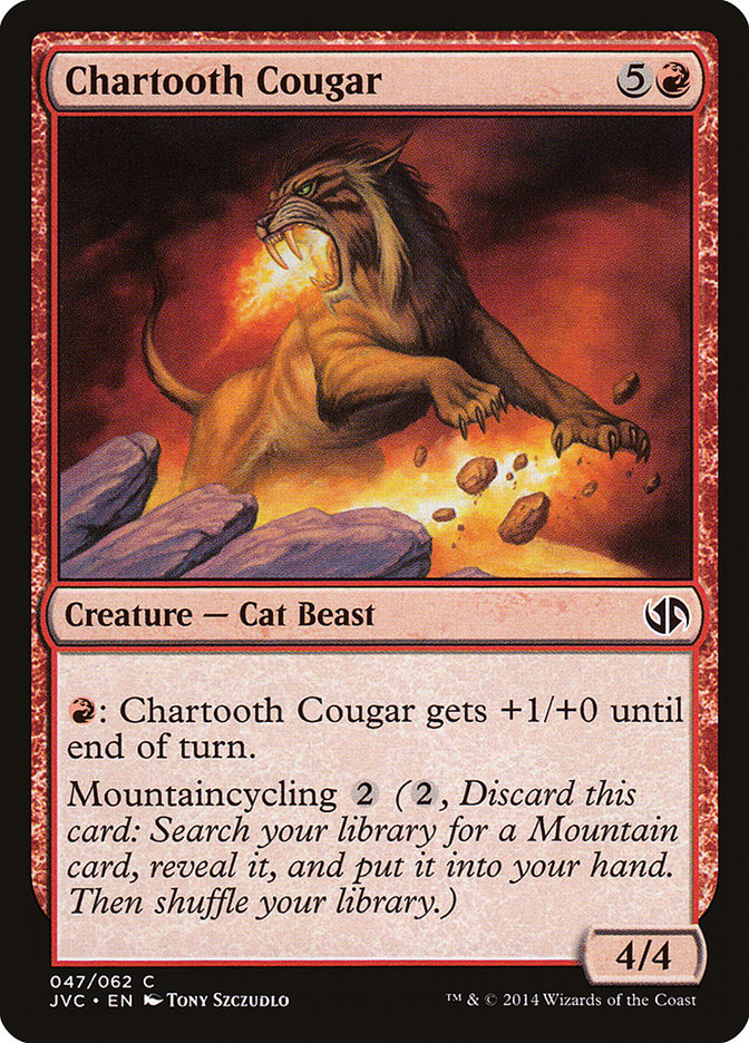 Chartooth Cougar [Duel Decks Anthology] | Tabernacle Games