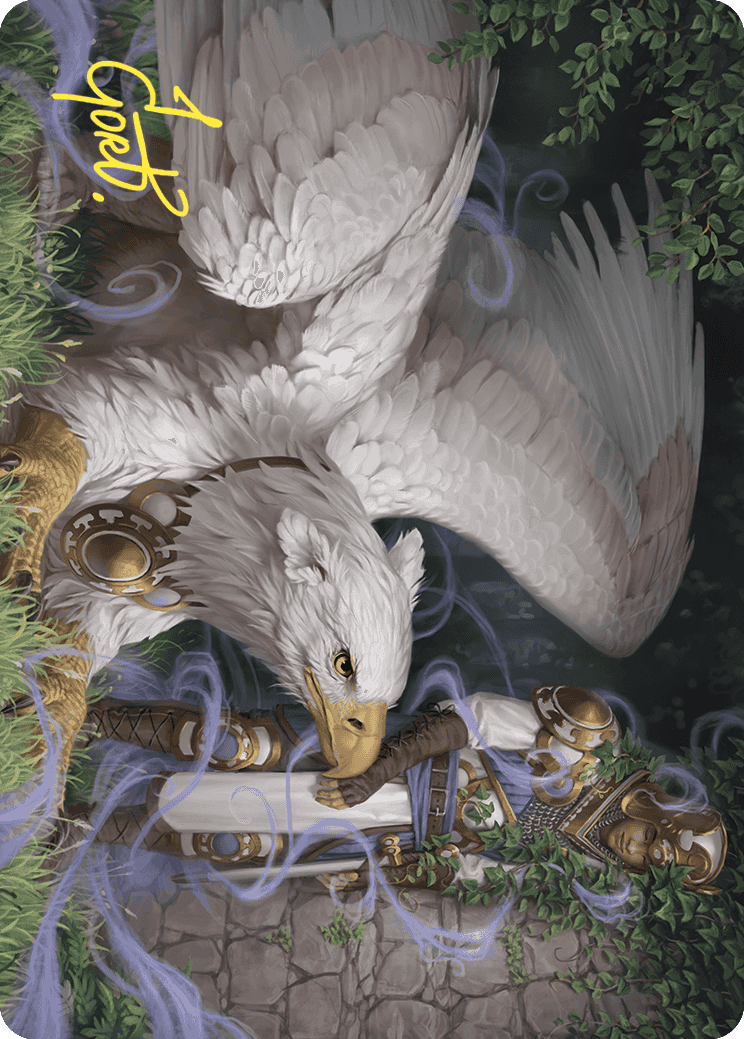 Dutiful Griffin Art Card (Gold-Stamped Signature) [Wilds of Eldraine Art Series] | Tabernacle Games