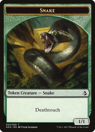 Snake Token [Amonkhet Tokens] | Tabernacle Games