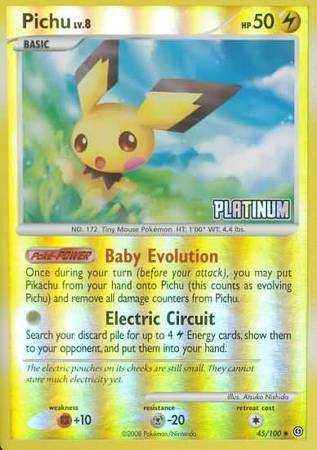 Pichu (45/100) [Burger King Promos: 2009 Collection] | Tabernacle Games