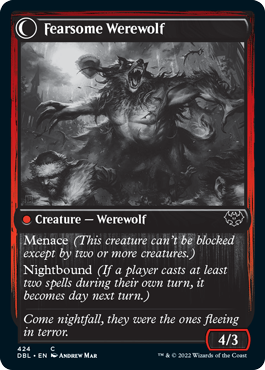 Fearful Villager // Fearsome Werewolf [Innistrad: Double Feature] | Tabernacle Games