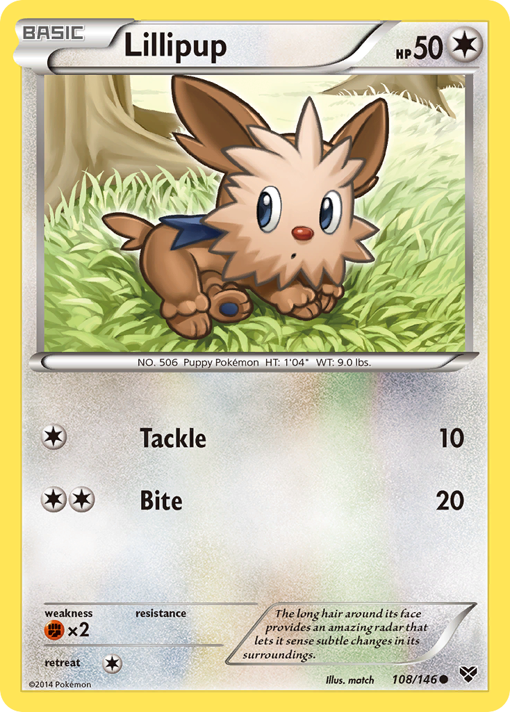 Lillipup (108/146) [XY: Base Set] | Tabernacle Games