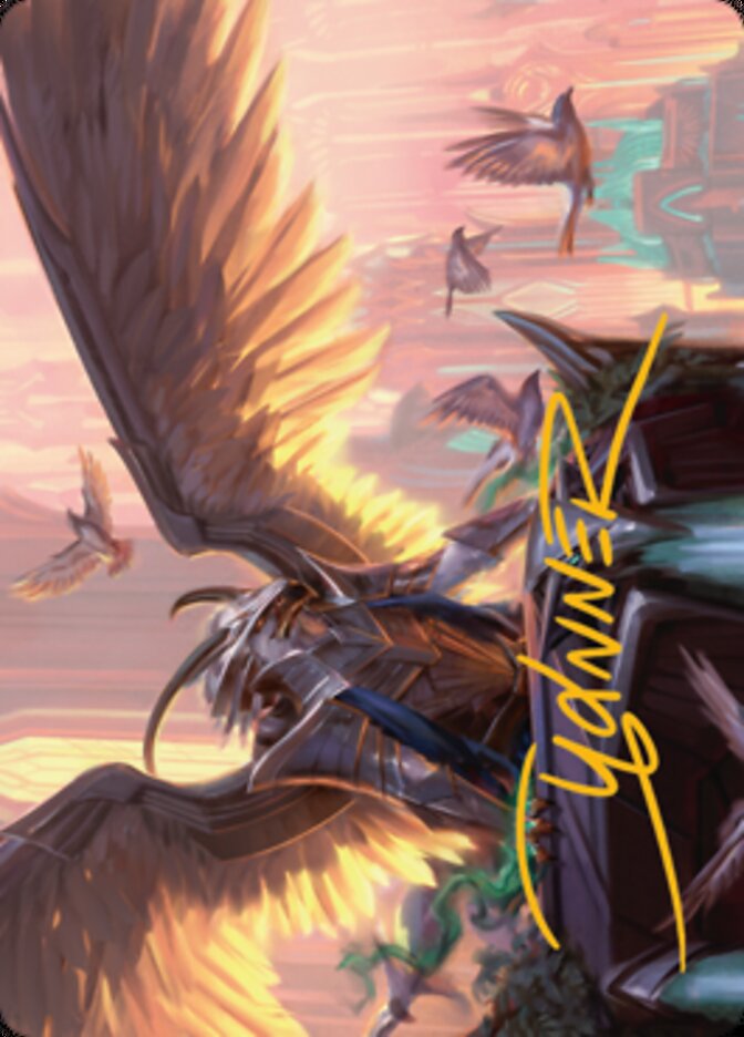 Falco Spara, Pactweaver 1 Art Card (Gold-Stamped Signature) [Streets of New Capenna Art Series] | Tabernacle Games