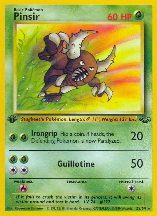 Pinsir (25/64) [Jungle 1st Edition] | Tabernacle Games