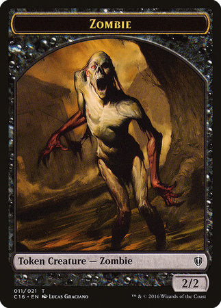 Zombie // Worm Double-sided Token [Commander 2016 Tokens] | Tabernacle Games