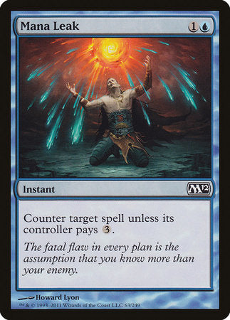 Mana Leak [Magic 2012] | Tabernacle Games