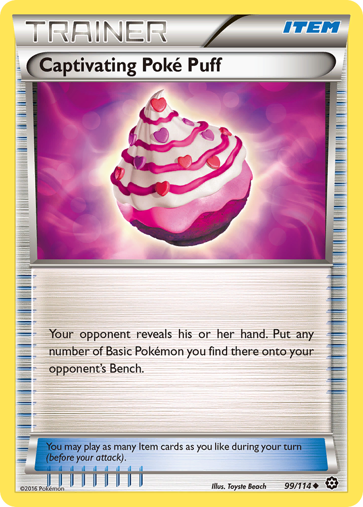 Captivating Poke Puff (99/114) [XY: Steam Siege] | Tabernacle Games