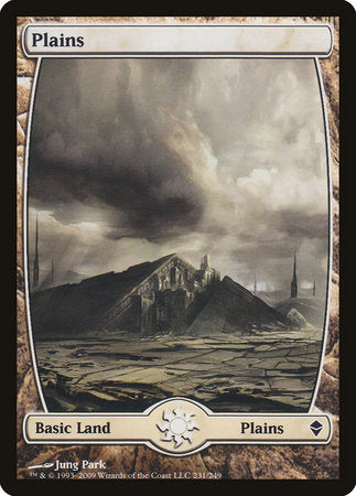 Plains (231) - Full Art [Zendikar] | Tabernacle Games