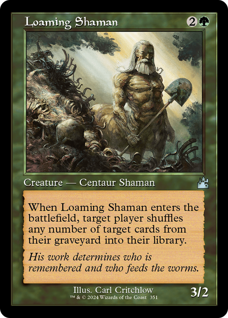 Loaming Shaman (Retro Frame) [Ravnica Remastered] | Tabernacle Games