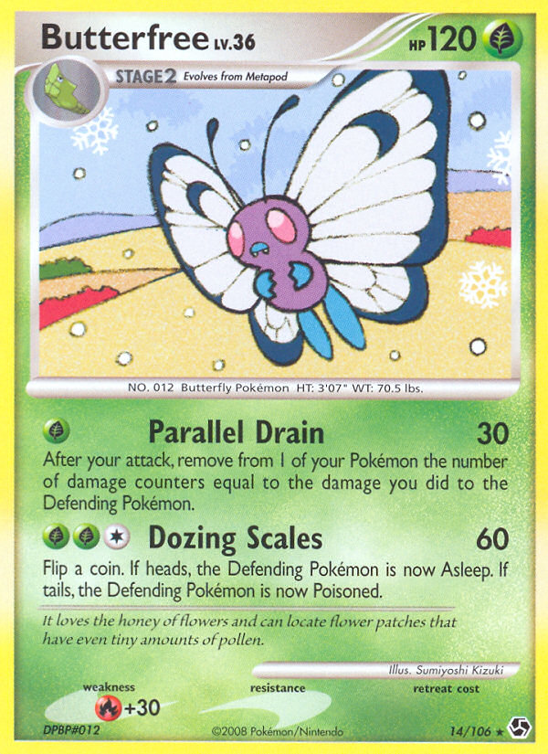 Butterfree (14/106) [Diamond & Pearl: Great Encounters] | Tabernacle Games