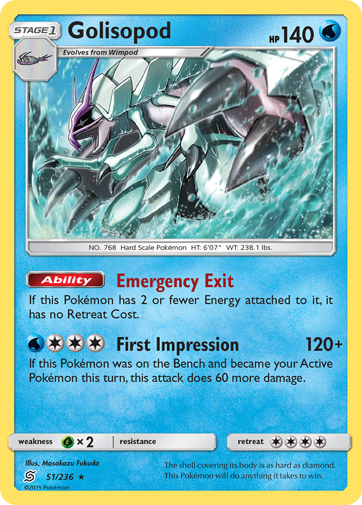 Golisopod (51/236) [Sun & Moon: Unified Minds] | Tabernacle Games