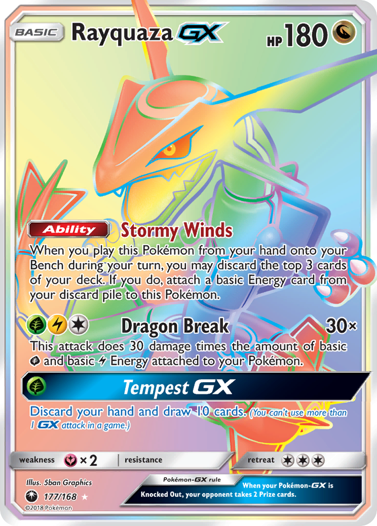 Rayquaza GX (177/168) [Sun & Moon: Celestial Storm] | Tabernacle Games