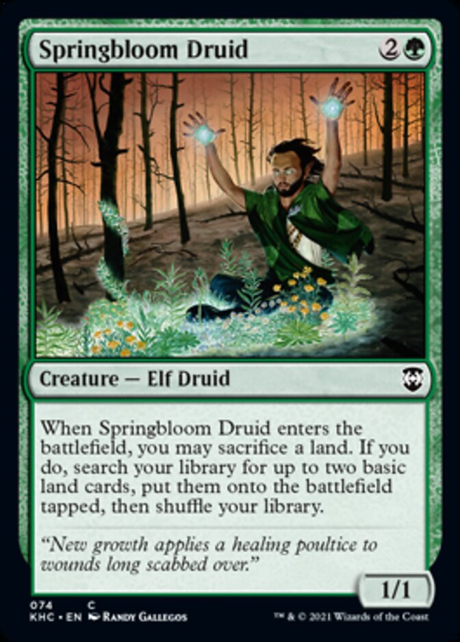 Springbloom Druid [Kaldheim Commander] | Tabernacle Games