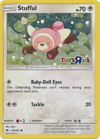 Stufful (110/147) (Toys R Us Promo) [Sun & Moon: Burning Shadows] | Tabernacle Games