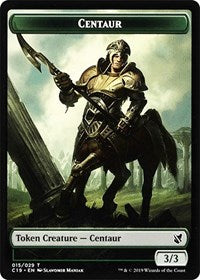 Centaur // Egg Double-sided Token [Commander 2019 Tokens] | Tabernacle Games