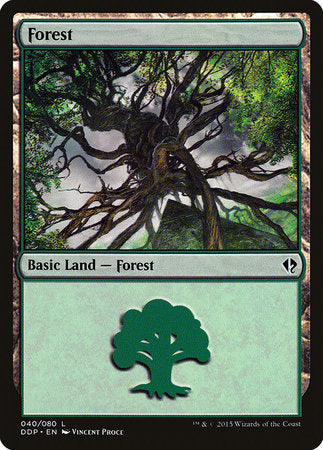 Forest (40) [Duel Decks: Zendikar vs. Eldrazi] | Tabernacle Games