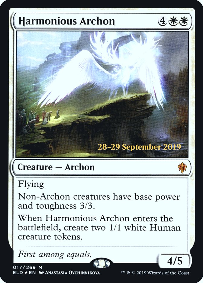 Harmonious Archon  [Throne of Eldraine Prerelease Promos] | Tabernacle Games