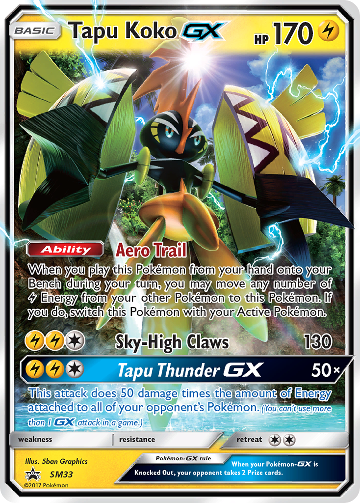 Tapu Koko GX (SM33) [Sun & Moon: Black Star Promos] | Tabernacle Games