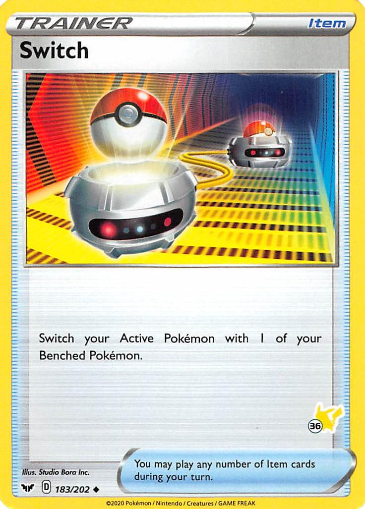 Switch (183/202) (Pikachu Stamp #36) [Battle Academy 2022] | Tabernacle Games