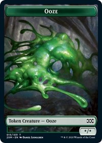 Ooze // Wurm (030) Double-sided Token [Double Masters Tokens] | Tabernacle Games