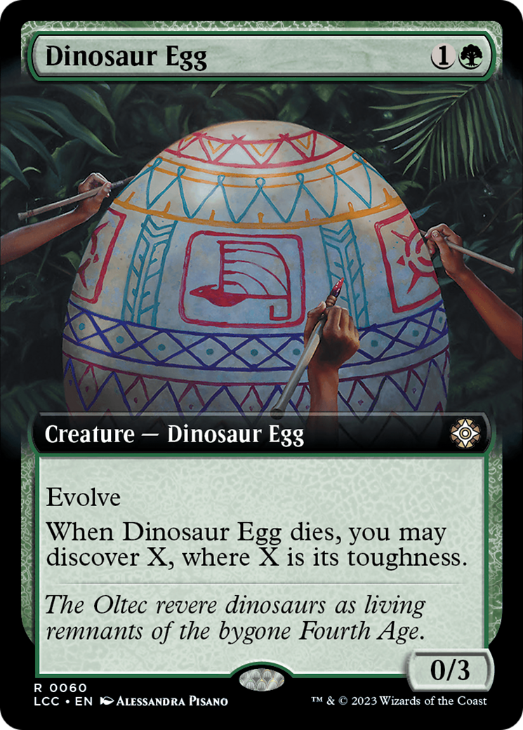 Dinosaur Egg (Extended Art) [The Lost Caverns of Ixalan Commander] | Tabernacle Games