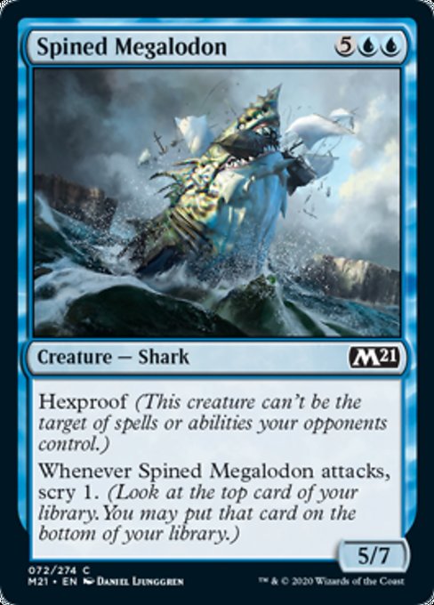 Spined Megalodon [Core Set 2021] | Tabernacle Games