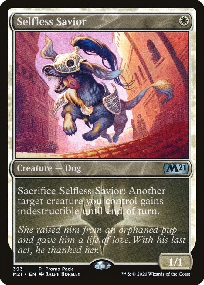 Selfless Savior (Promo Pack) [Core Set 2021 Promos] | Tabernacle Games