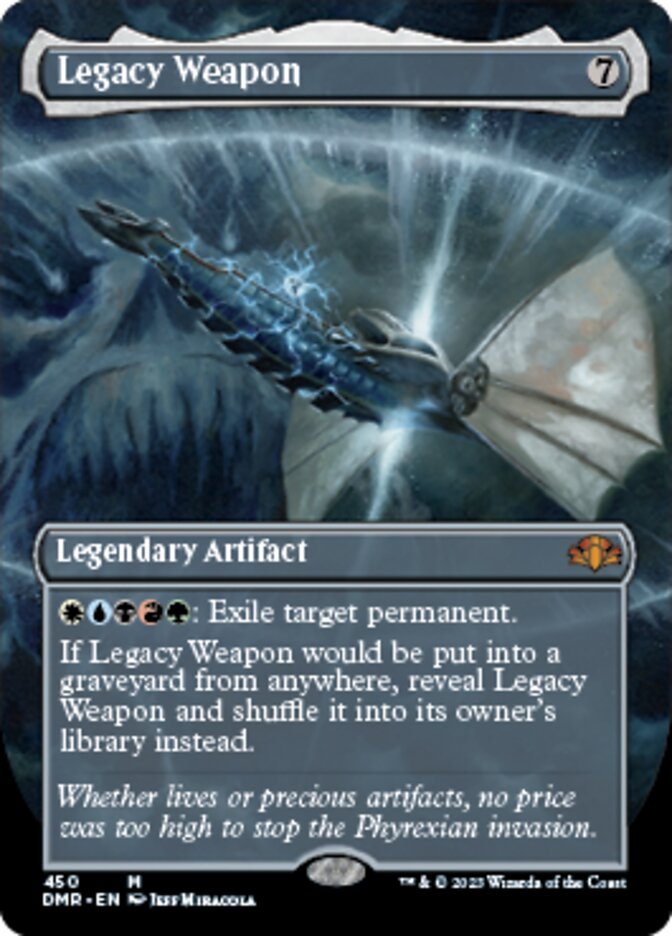 Legacy Weapon (Borderless Alternate Art) [Dominaria Remastered] | Tabernacle Games