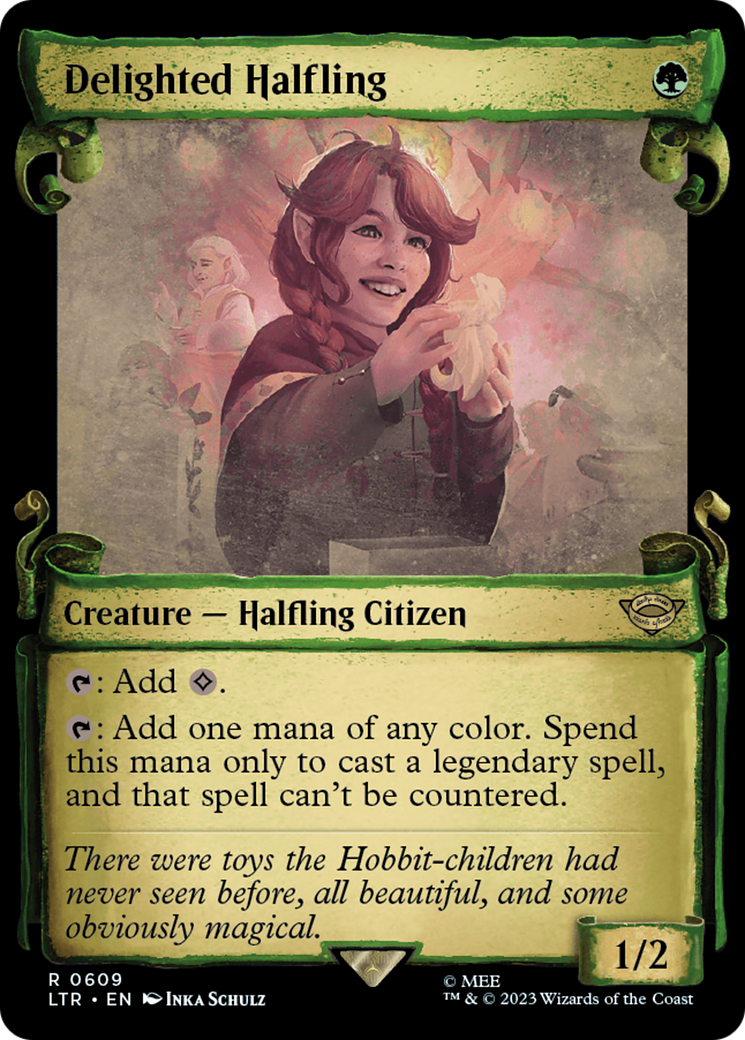 Delighted Halfling [The Lord of the Rings: Tales of Middle-Earth Showcase Scrolls] | Tabernacle Games