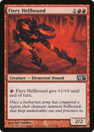 Fiery Hellhound [Magic 2010] | Tabernacle Games