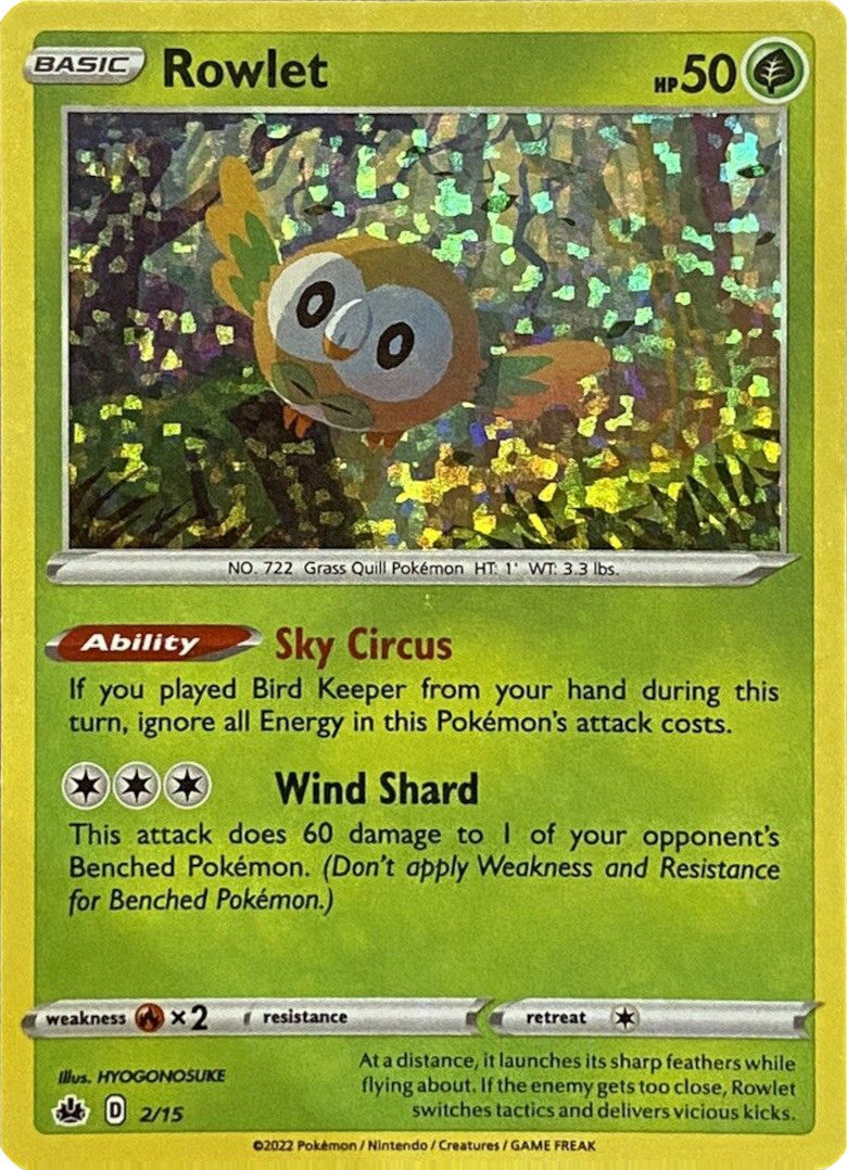 Rowlet (2/15) [McDonald's Promos: Match Battle] | Tabernacle Games