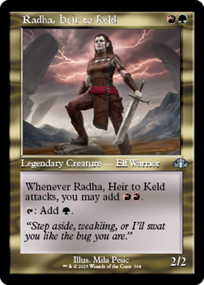 Radha, Heir to Keld (Retro) [Dominaria Remastered] | Tabernacle Games