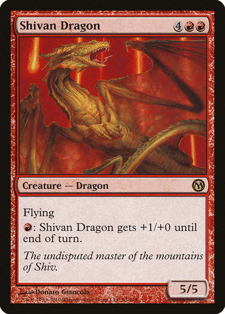 Shivan Dragon [Duels of the Planeswalkers] | Tabernacle Games