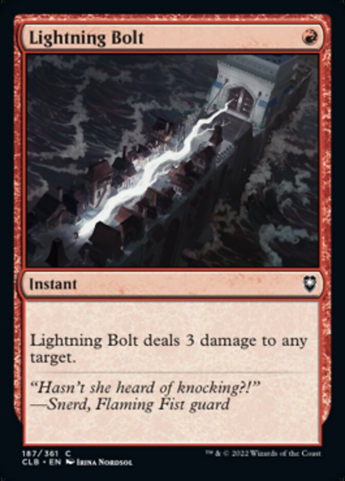 Lightning Bolt [Commander Legends: Battle for Baldur's Gate] | Tabernacle Games