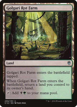 Golgari Rot Farm [Commander 2016] | Tabernacle Games