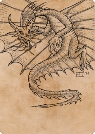 Ancient Gold Dragon Art Card (44) [Commander Legends: Battle for Baldur's Gate Art Series] | Tabernacle Games
