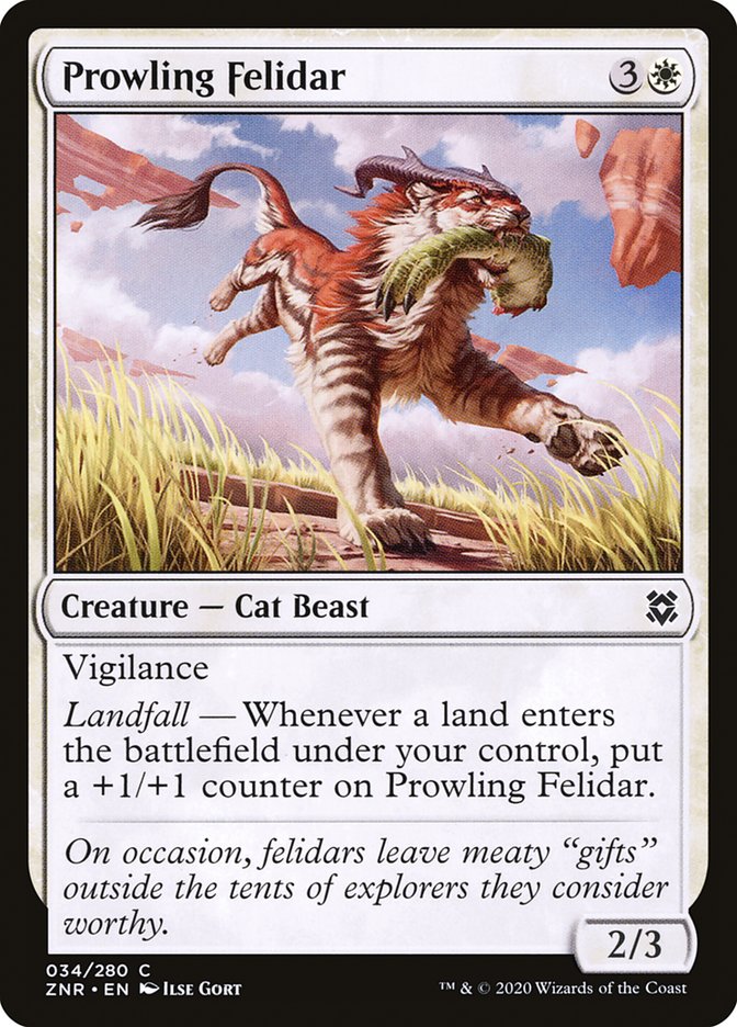 Prowling Felidar [Zendikar Rising] | Tabernacle Games