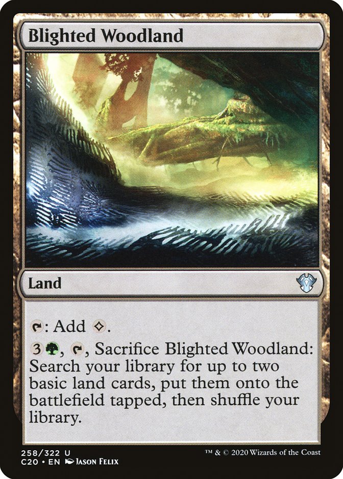 Blighted Woodland [Commander 2020] | Tabernacle Games