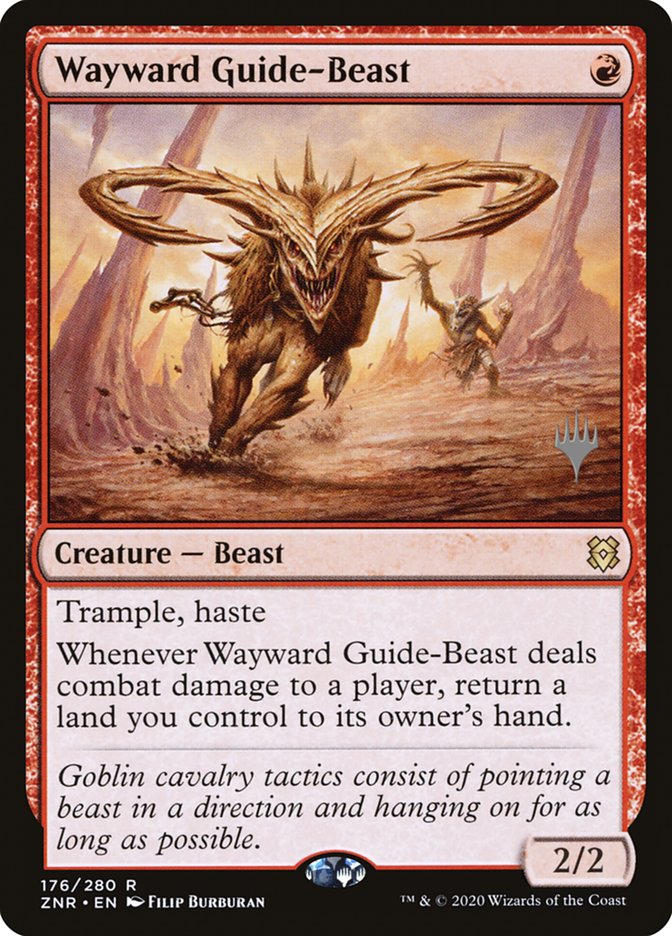 Wayward Guide-Beast (Promo Pack) [Zendikar Rising Promos] | Tabernacle Games