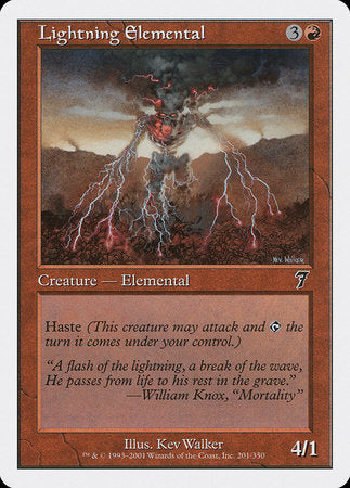 Lightning Elemental [Seventh Edition] | Tabernacle Games